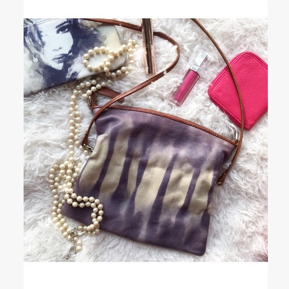 Monserat De Lucca Handbags - • MONSERRAT DE LUCCA Tie Dye Leather Clutch Handbag